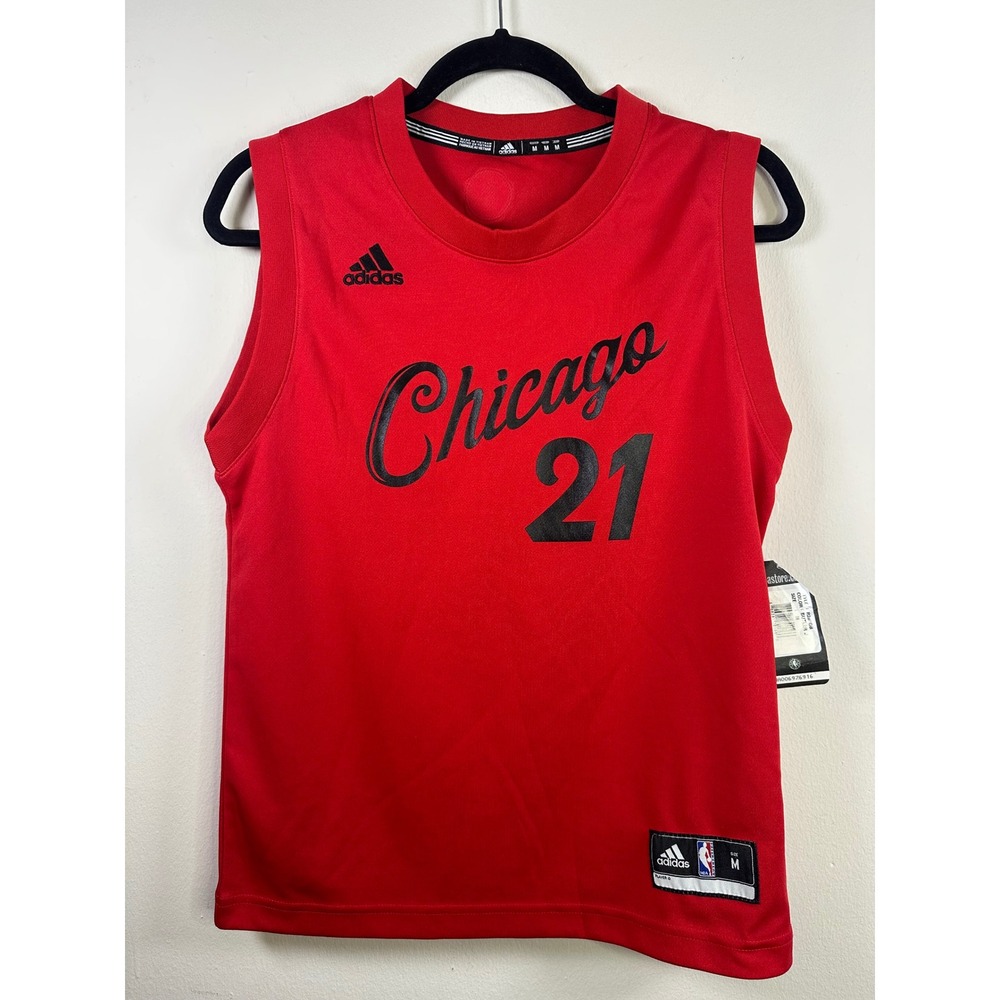 Adidas NBA 2016 Christmas Day Chicago Bulls Jimmy Butler #21 Jersey Size M Youth